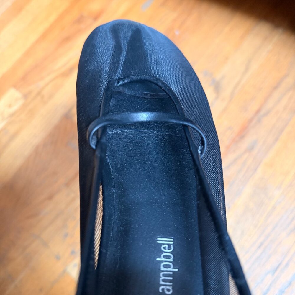 Jefferey Campbell: Swan Lake Mesh Ballet Flat, Black - Picture 7 of 8